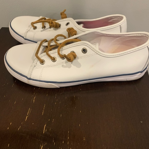 White leather Sperrys - Picture 2 of 3